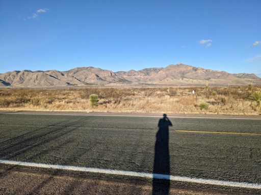 Mountains all the way, seven slow miles up, seven fast miles down