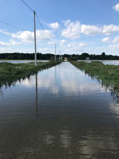 One of several water hazards on today’s ride