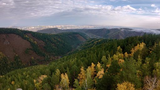 Вид с Ермака на Город