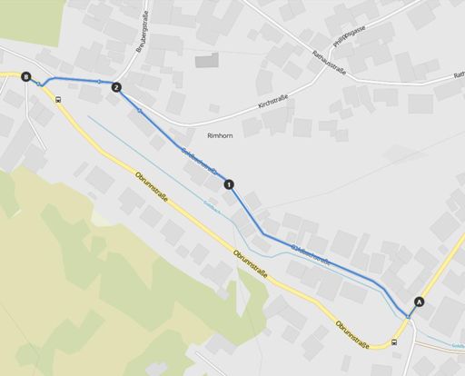 Baustellenumfahrung in Rimhorn 😉