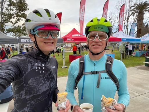 Great breakfast burrito and coffee pre fuel