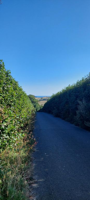 I will re-route via the unbusy A road I spent a lot of time trying to avoid, in place of busy B roads and sheer drops. See thr sea beyond in this one coming up from Crafthole or St Germain.