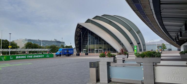 SEC Armadillo, also known as the Clyde Armadillo concert hall
https://en.m.wikipedia.org/wiki/SEC_Armadillo