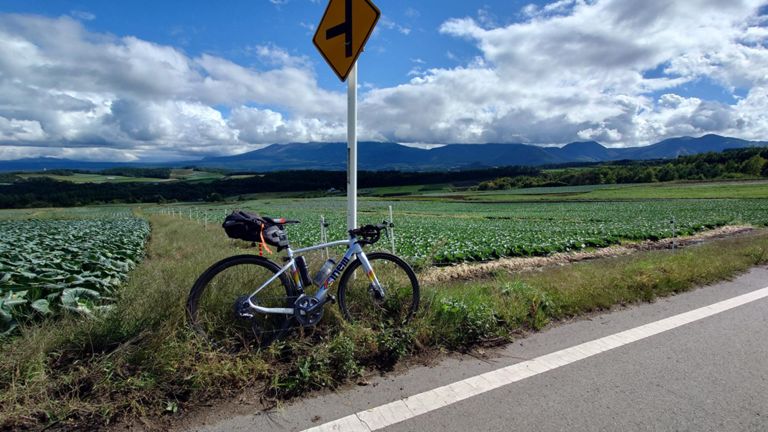 遠くに浅間山。